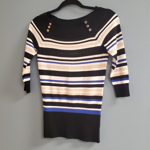 White House Black Market Sweaters - White House Black Market Striped Sweater